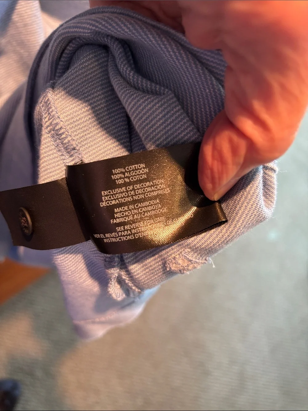 Banana Republic Pale Blue Men's Polo Shirt